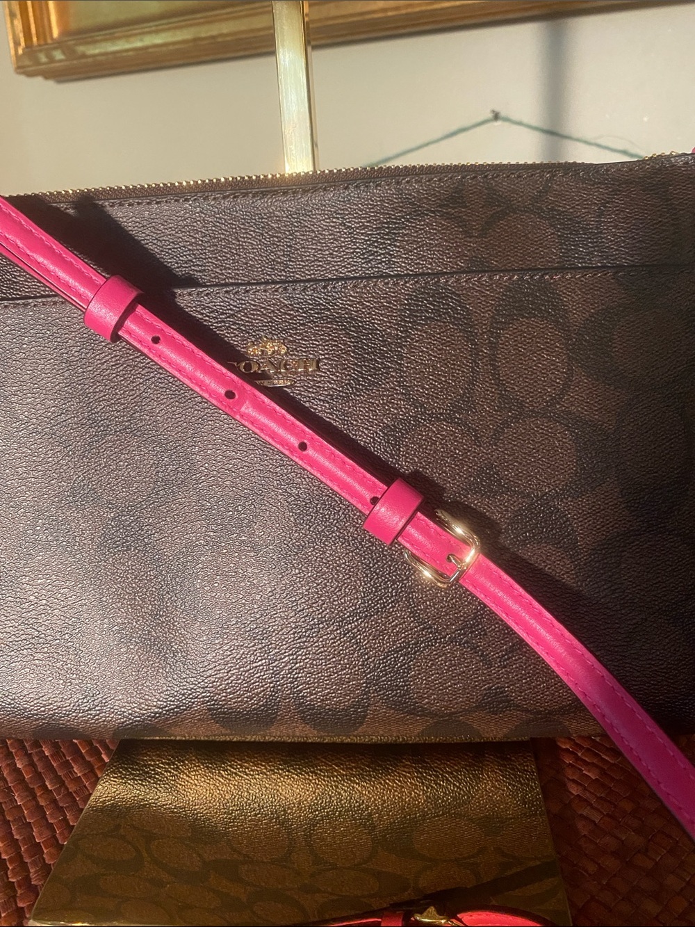 Coach East/West Pop Crossbody Bag - New - Two Pieces - Picture 2 of 16